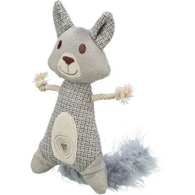Trixie Wasbeer Xxl Pluche / Stof Met Veer Met Catnip