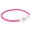 Trixie Lichtgevende Halsband Hond Flash Usb Tpu / Nylon Roze