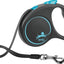 Flexi Rollijn Black Design Tape Blauw