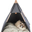 Trixie Schuilplaats Tipi Vilt Antraciet