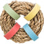 Trixie Zeegras Ring Met Papieren Ringen Naturel