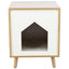 Trixie Kattenmand Huis Isa Houtlook Lichtbruin / Wit